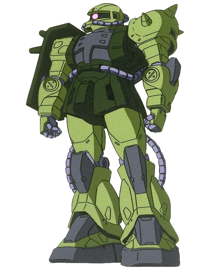The MS-06 Zaku II, official artwork