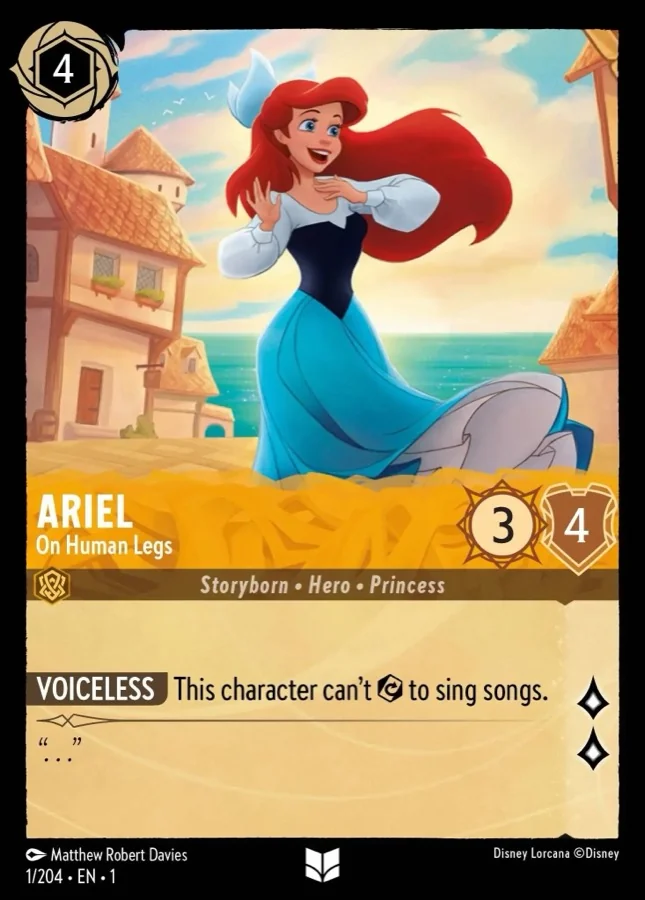 Ariel, official Lorcana card art