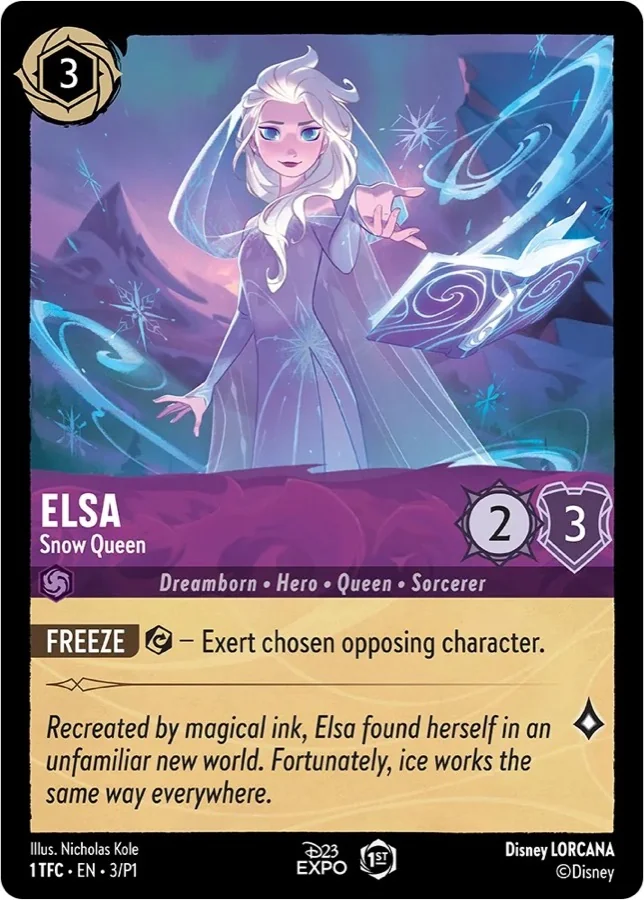 Elsa, official Lorcana card art