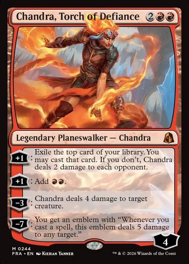 Chandra, official card art