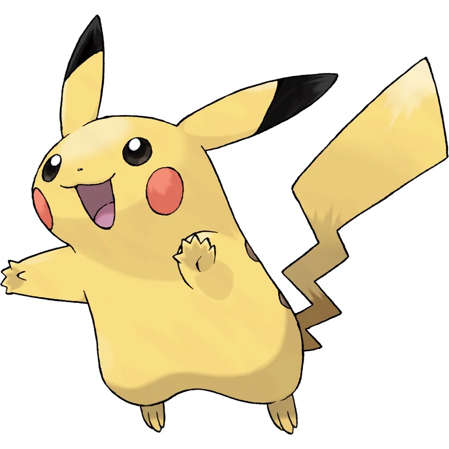 Pikachu, official artwork
