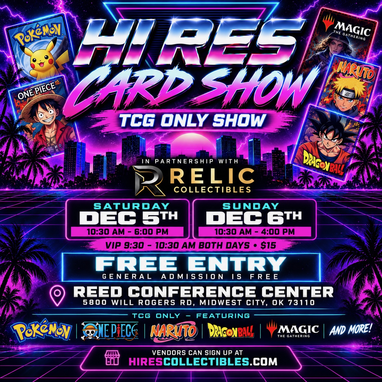 Hi Res Card Show flyer
