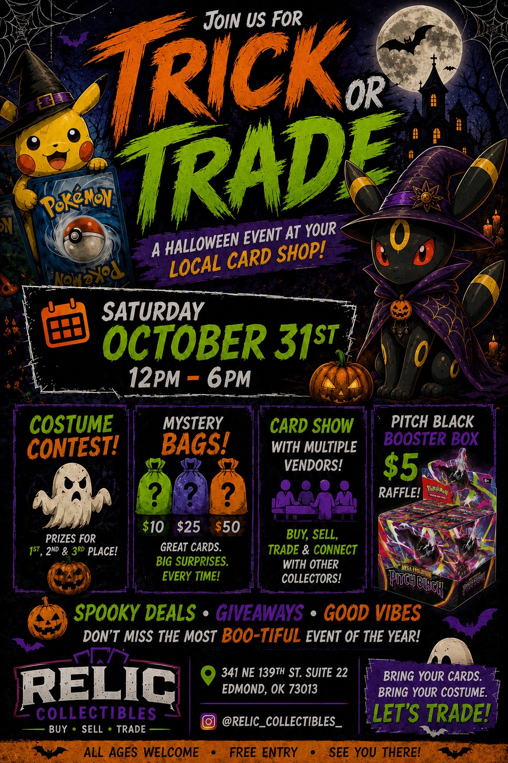 Trick or Trade flyer