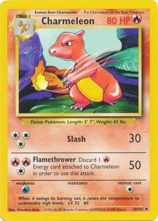 Charmeleon - Base Set Unlimited Mp