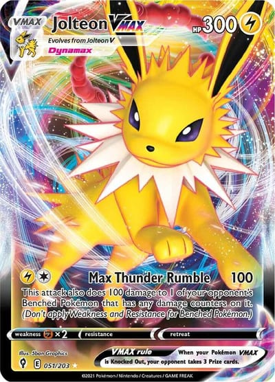 Jolteon VMAX - SWSH07: Evolving Skies Nm