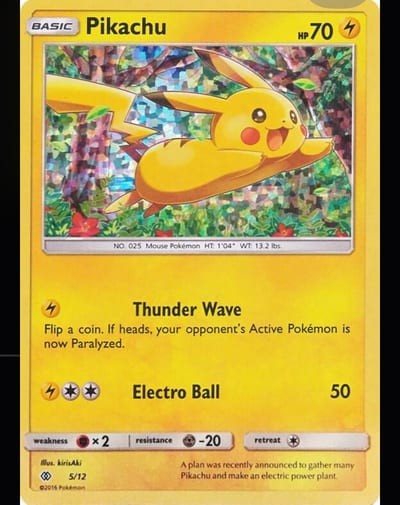 Pikachu 005/012 Mcdonalds HOLO