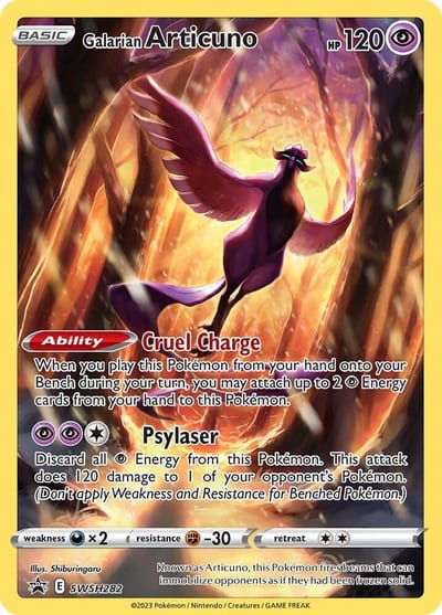 Galarian Articuno - SWSH282 - SWSH: Sword & Shield Promo Cards Nm