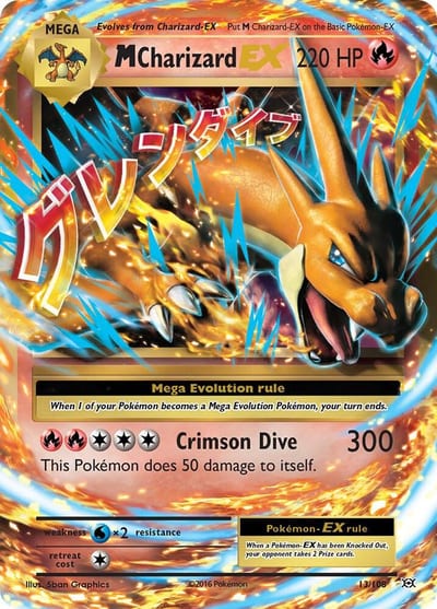M Charizard EX - XY - Evolutions Dmg
