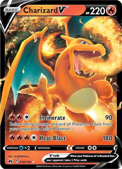Charizard V - SWSH: Crown Zenith Nm