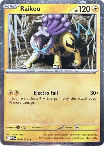 Raikou - 048/132 (Cosmos Holo) Nm