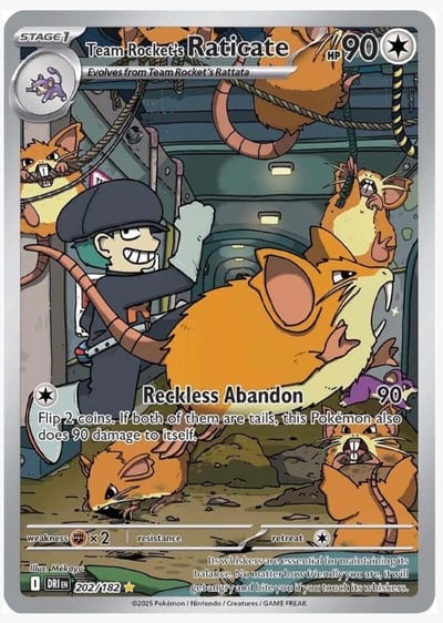 Team Rocket's Raticate - 202/182 - SV10: Destined Rivals