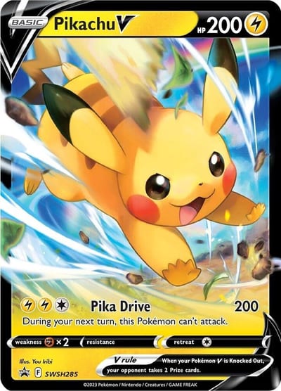 Pikachu V - SWSH285 - SWSH: Sword & Shield Promo Cards Nm