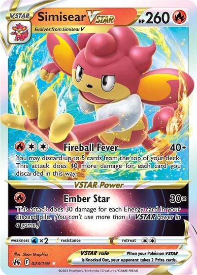 Simisear VSTAR - SWSH: Crown Zenith Nm
