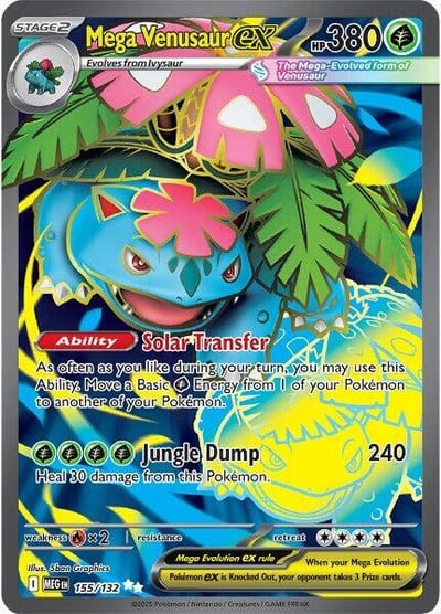Mega Venusaur ex - 155/132 - ME01: Mega Evolution Nm