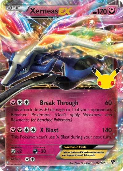 Xerneas EX - Celebrations: Nm