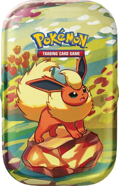 Prismatic Evolutions Mini Tin [Flareon] - SV: Prismatic Evolutions (Sealed)