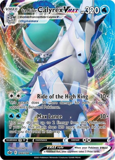 Ice Rider Calyrex VMAX - SWSH06: Chilling Reign Nm