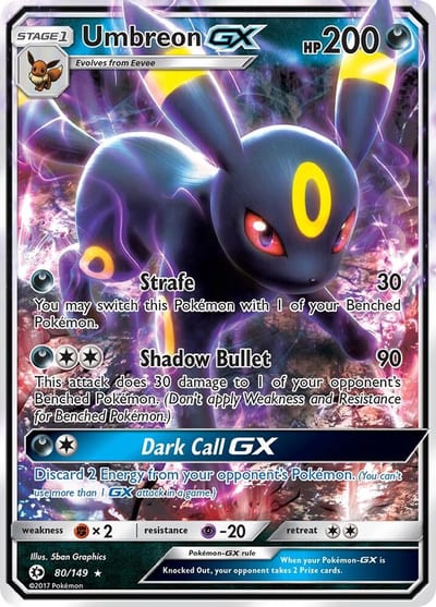 Umbreon GX - SM Base Set Nm