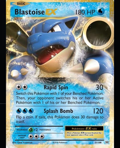 Blastoise EX 21/108