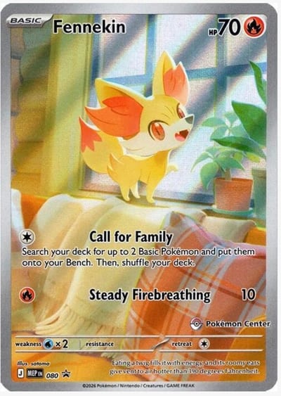 Fennekin - 080 (Pokemon Center Exclusive) - ME: Mega Evolution Promo (Sealed)