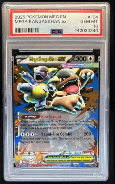 2025 POKEMON MEG EN MEGA KANGASKHAN EX PSA 10 (Slab PSA 10)