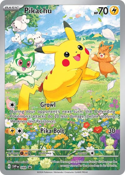 Pikachu - 088 - SV: Scarlet & Violet Promo Cards Nm