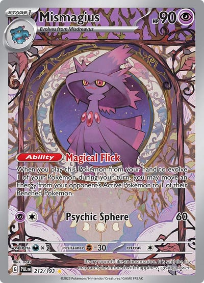 Mismagius - 212/193 - SV02: Paldea Evolved Nm