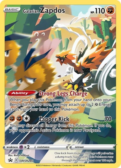 Galarian Zapdos - SWSH283 - SWSH: Sword & Shield Promo Card Nm