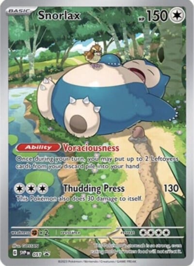 Snorlax - 051 - SV: Scarlet & Violet Promo Cards Nm