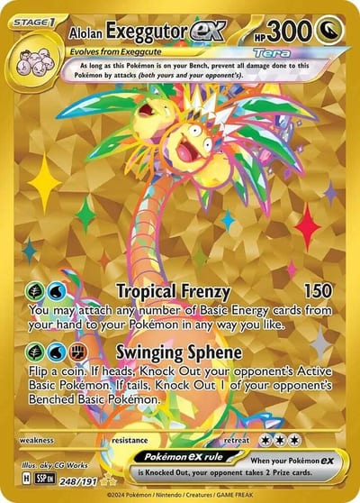 Alolan Exeggutor ex - 248/191 - SV08: Surging Sparks Nm