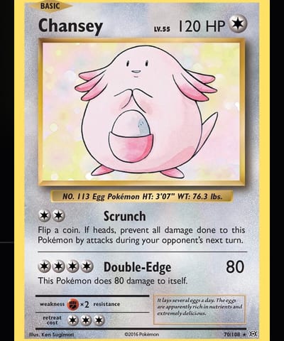 Chansey 70/108 reverse