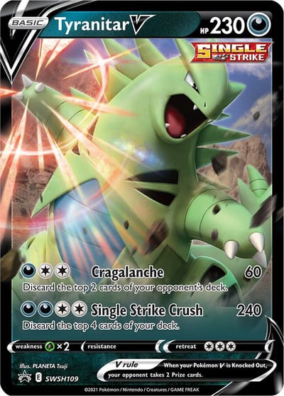 Tyranitar V - SWSH109 - SWSH: Sword & Shield Promo Card Nm