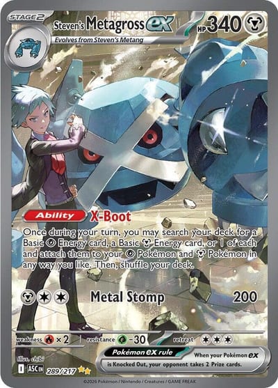 Steven's Metagross ex - ME: Ascended Heroes Nm