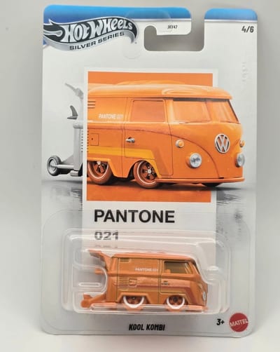 2026 Hot Wheels Silver Series Pantone #021 Kool Kombi Orange Volkswagen Van