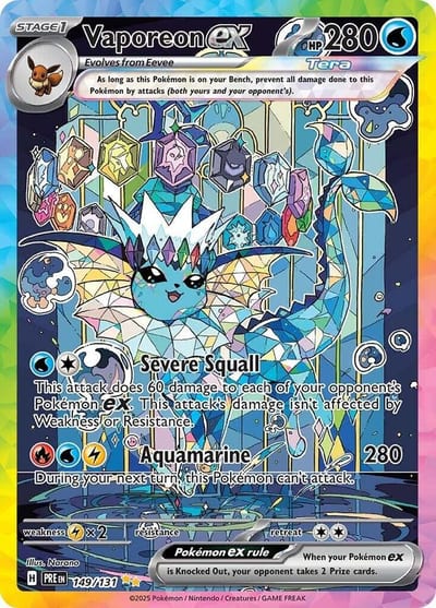 Vaporeon ex - 149/131 - SV: Prismatic Evolutions Nm
