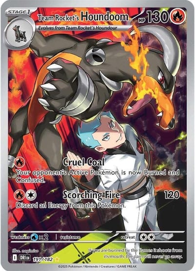 Team Rocket's Houndoom - 191/182 - SV10: Destined Rivals Nm
