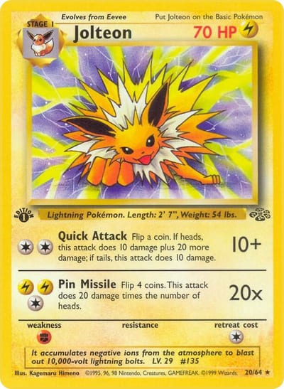 Jolteon - Jungle 1st Ed Lp