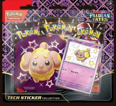 Paldean Fates Tech Sticker - Fidough (Sealed)
