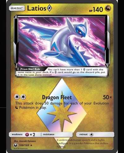 Latios Prism Star 108/168