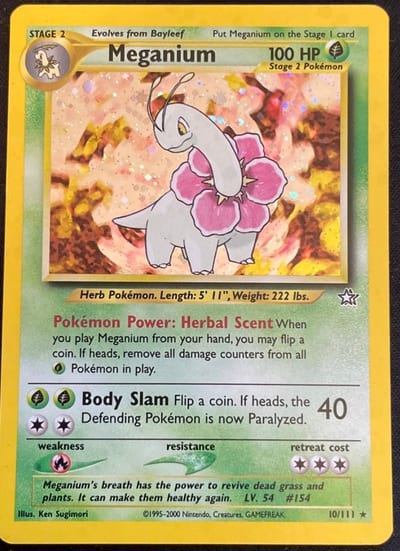 Meganium (10) - Neo Genesis Holo Foil Unlimited Nm