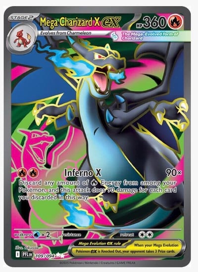 Mega Charizard X ex - 109/094 - ME02: Phantasmal Flames