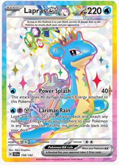 Lapras ex - 158/142 - SV07: Stellar Crown