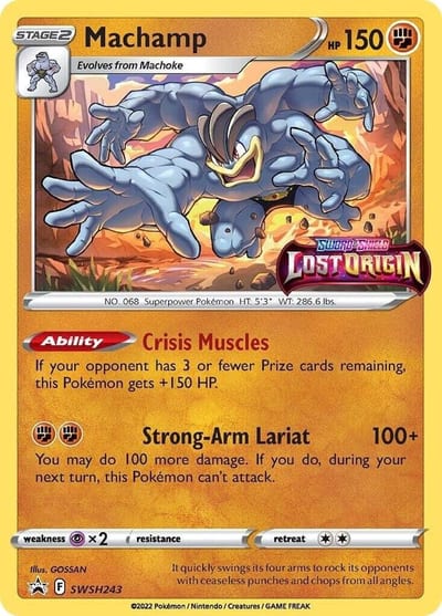 Machamp - SWSH243 (Prerelease) - SWSH: Sword & Shield Promo Card Nm