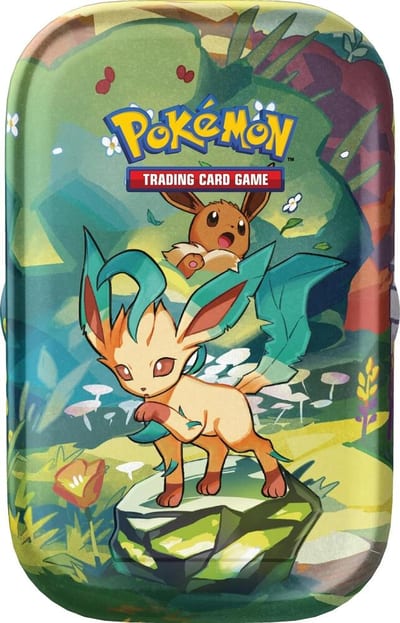 Prismatic Evolutions Mini Tin [Leafeon] - SV: Prismatic Evolutions (Sealed)