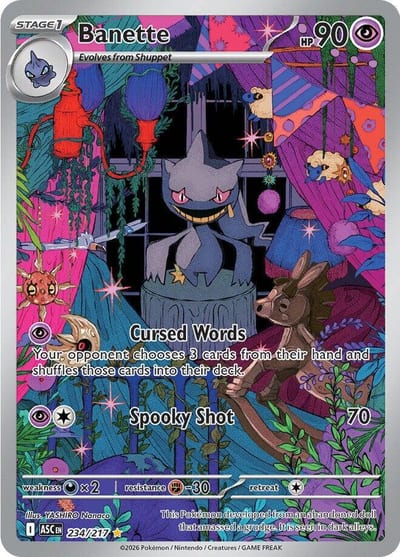 Banette - 234/217 - ME: Ascended Heroes Nm
