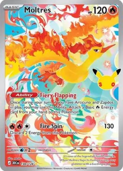 Moltres - 130/128 - ME: 30th Celebration