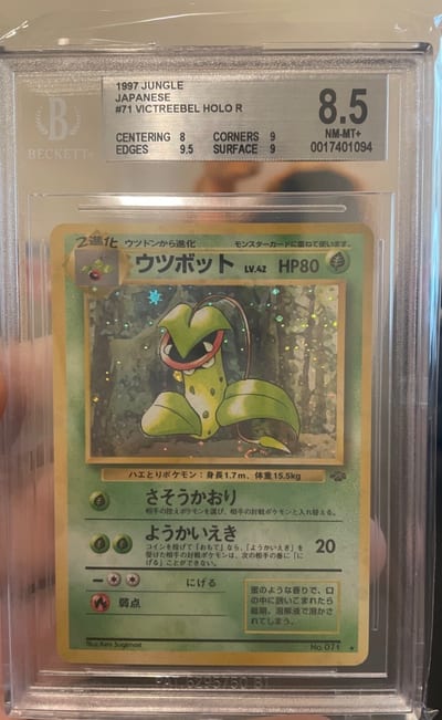1997 JUNGLE JAPANESE #71 VICTREEBEL HOLO R (Slab BGS 8.5)