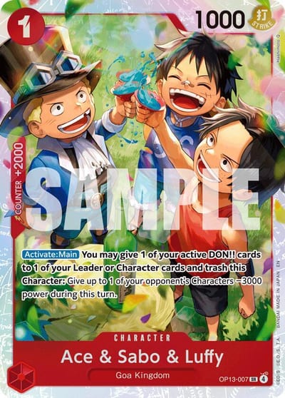 Ace & Sabo & Luffy - Carrying On His Will (OP13) Nm