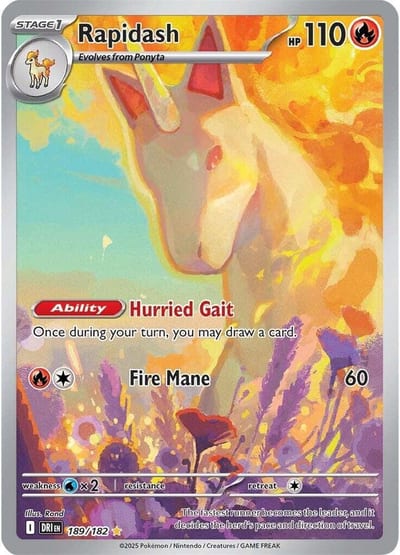 Rapidash - 189/182 - SV10: Destined Rivals Nm