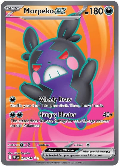 Morpeko ex - 102/084 - ME05: Pitch Black Nm